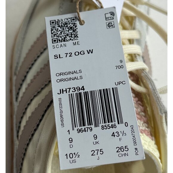 Adidas Originals SL 72 OG Off White Taupe Womens Shoes Sneakers Low JH7394 - Picture 10 of 11